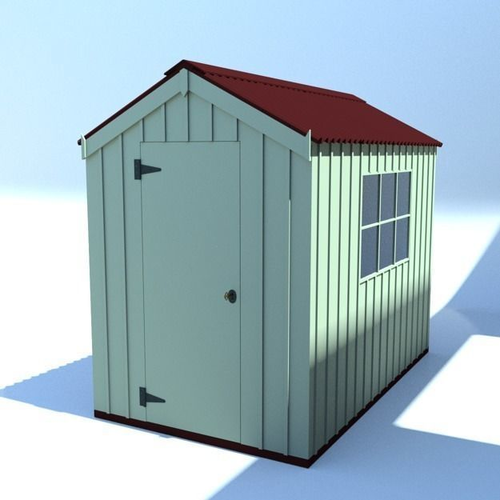 Green garden shed 260 x 300 x 180 cms