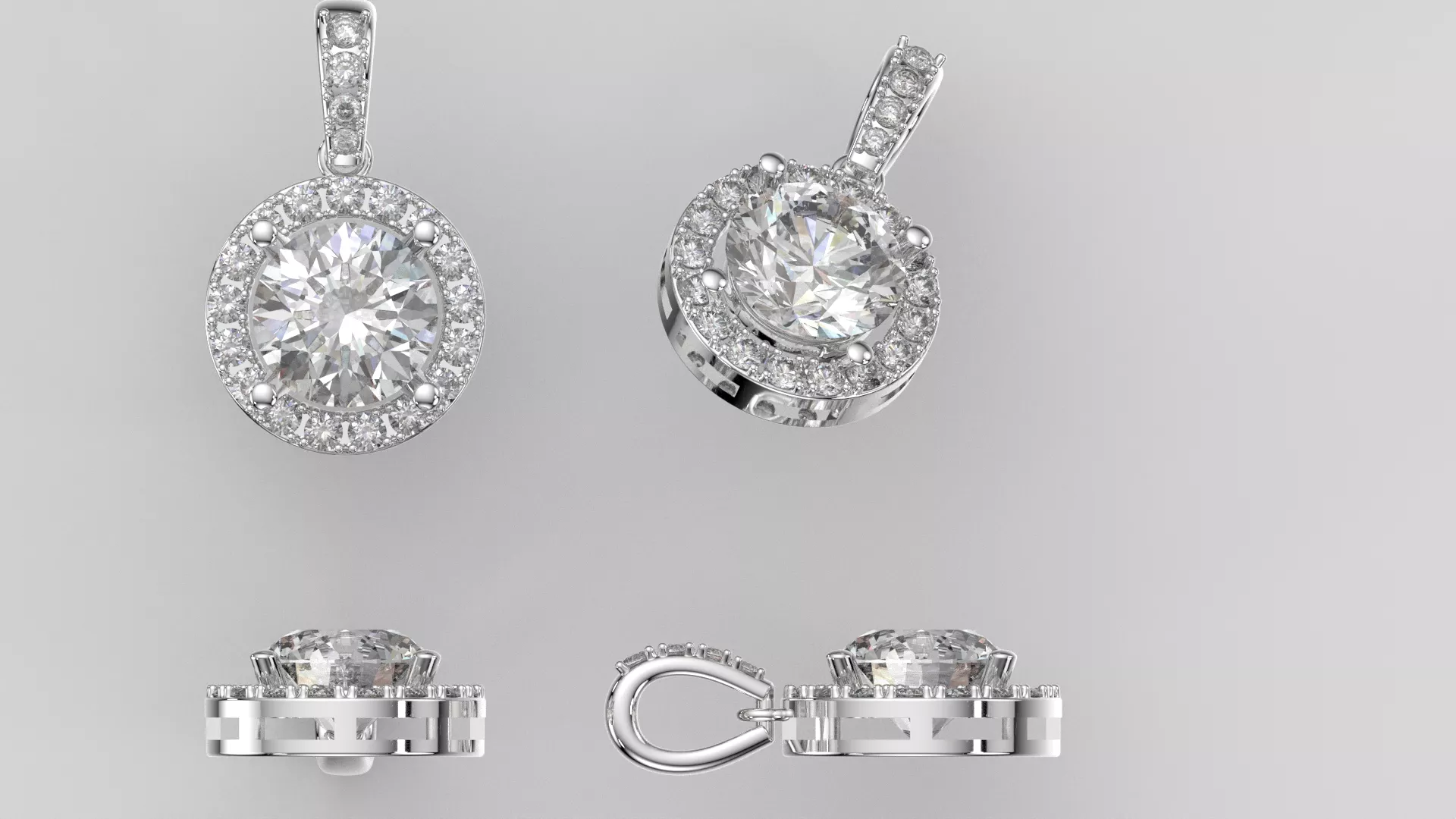 Diamond Jewelry Pendant Free 3D print model