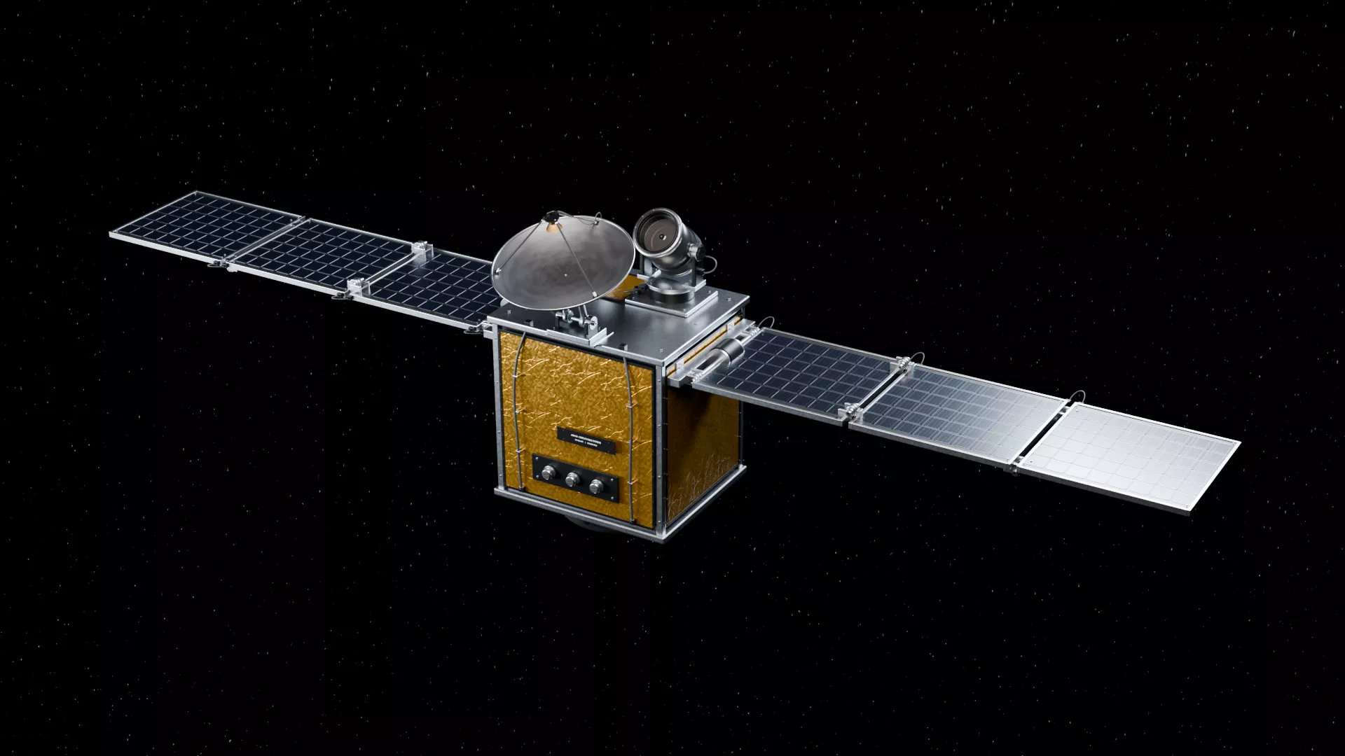 Animated Satellite 3D model