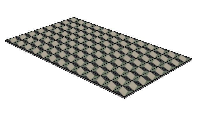 20x20cm floor tiles in a rhombus design Low-poly 3D model_2