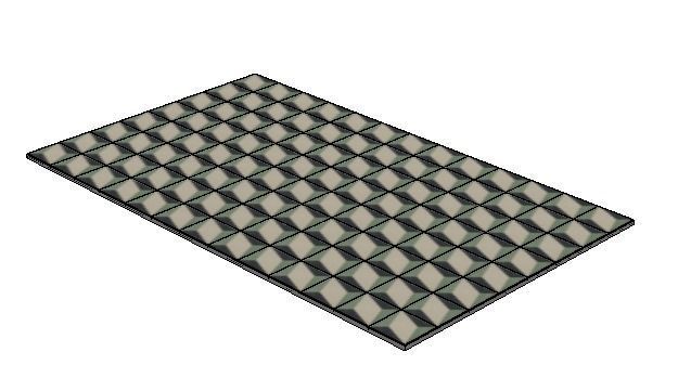 20x20cm floor tiles in a rhombus design Low-poly 3D model_4