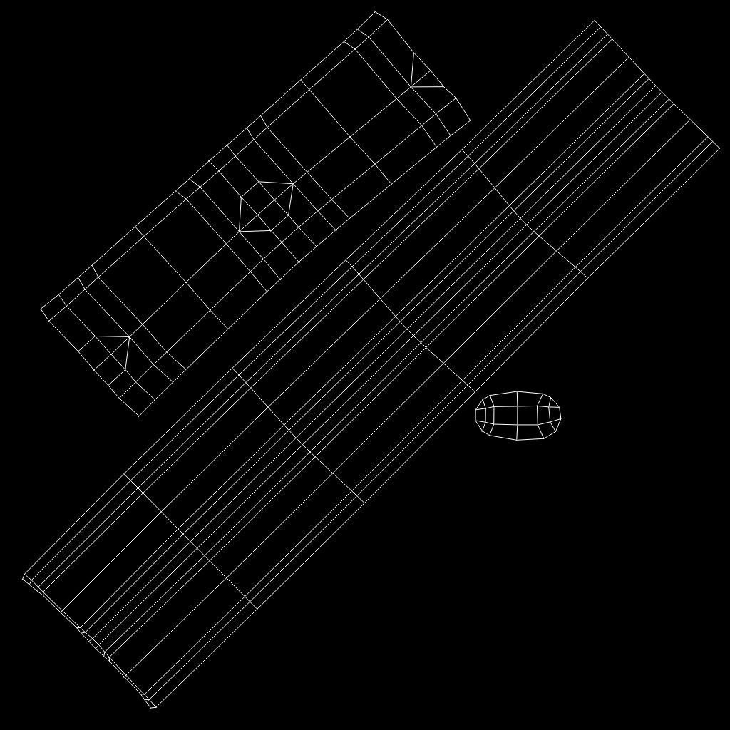 Japanese weapon Wakizashi  Low-poly 3D model_5