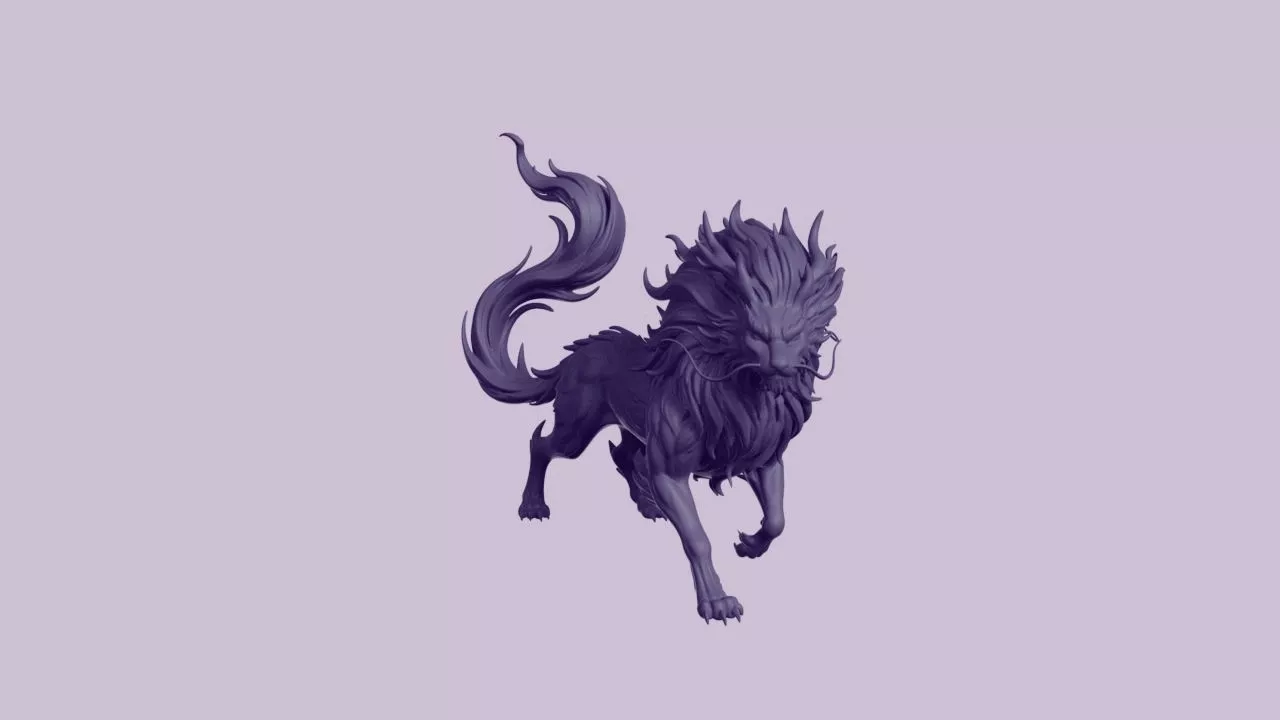 Mythical Celestial Kirin Beast Figurine 3D print model
