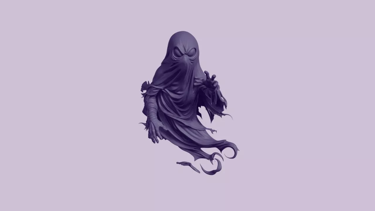 Spooky Floating Sheet Ghost Figurine 3D print model