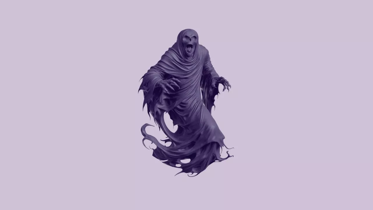 Screaming Ghostly Phantom Wraith Figurine 3D print model