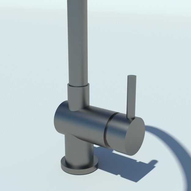 kitchen mixer tap Low-poly 3D model_1