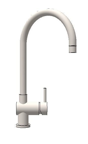 kitchen mixer tap Low-poly 3D model_4
