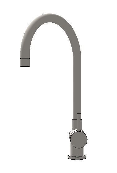 kitchen mixer tap Low-poly 3D model_2