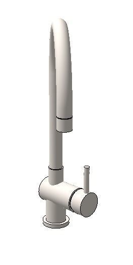 kitchen mixer tap Low-poly 3D model_5