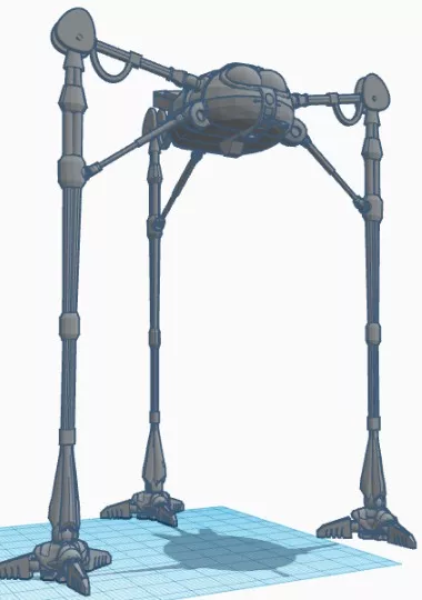 Martian Fighting Machine 3D Model 3D print model
