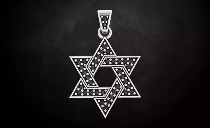 Pendant of the star of David 133