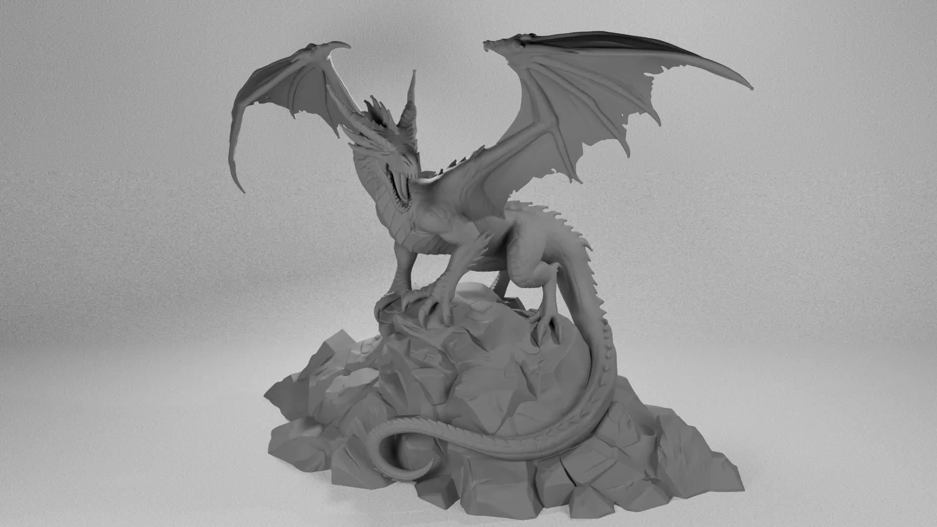 The Ancient Wyrm 3D Printable Dragon 3D model 3D printable | CGTrader