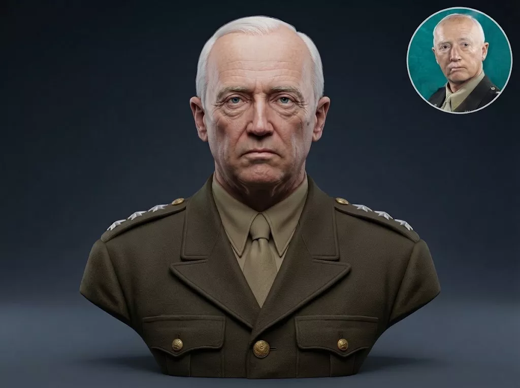 General Bernard Montgomery 3D Printable Bust 3D print model