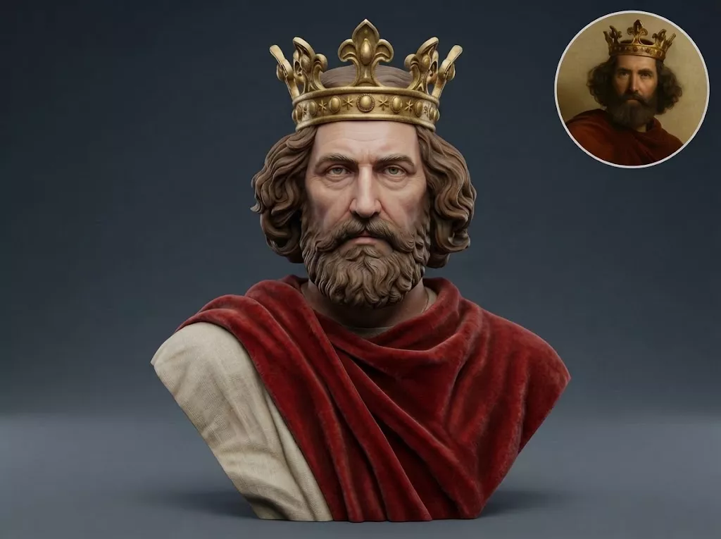 King Henry III 3D Printable Bust 3D print model