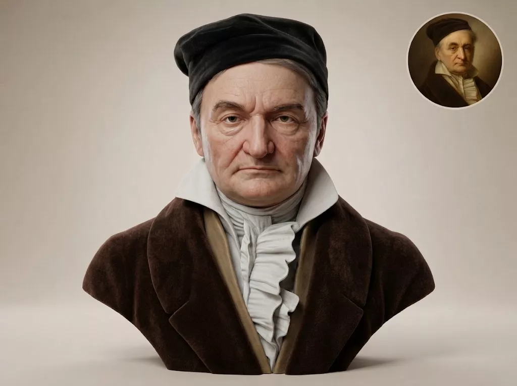 Carl Friedrich Gauss 3D Printable Bust 3D print model