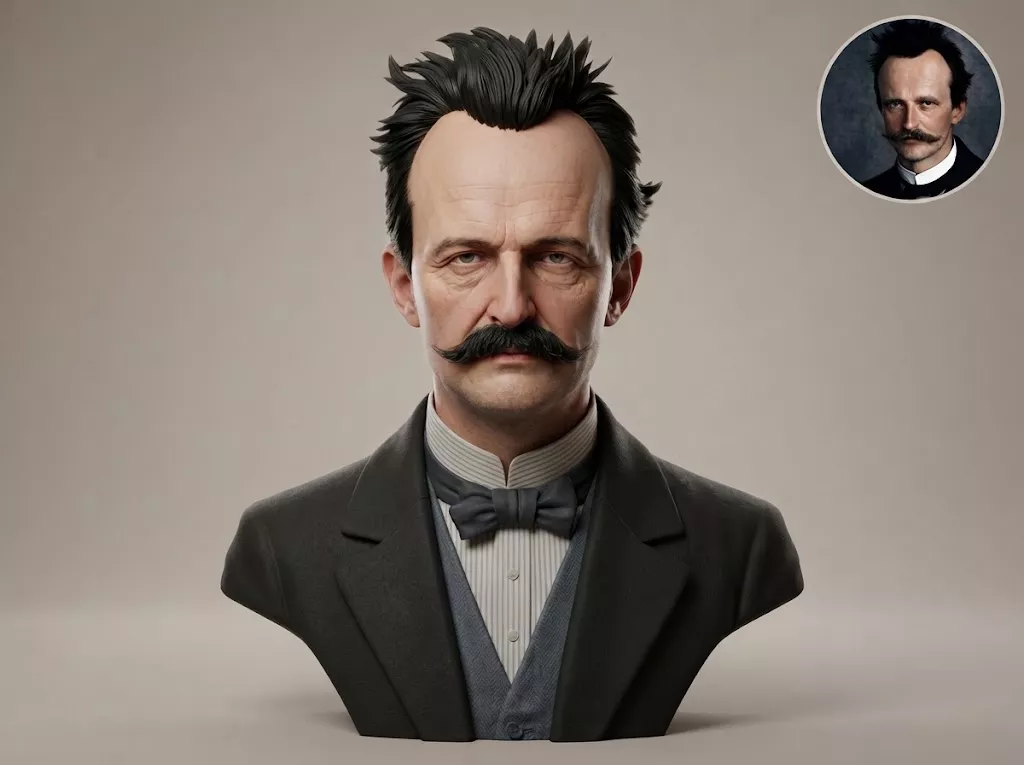 Max Planck 3D Printable Bust 3D print model