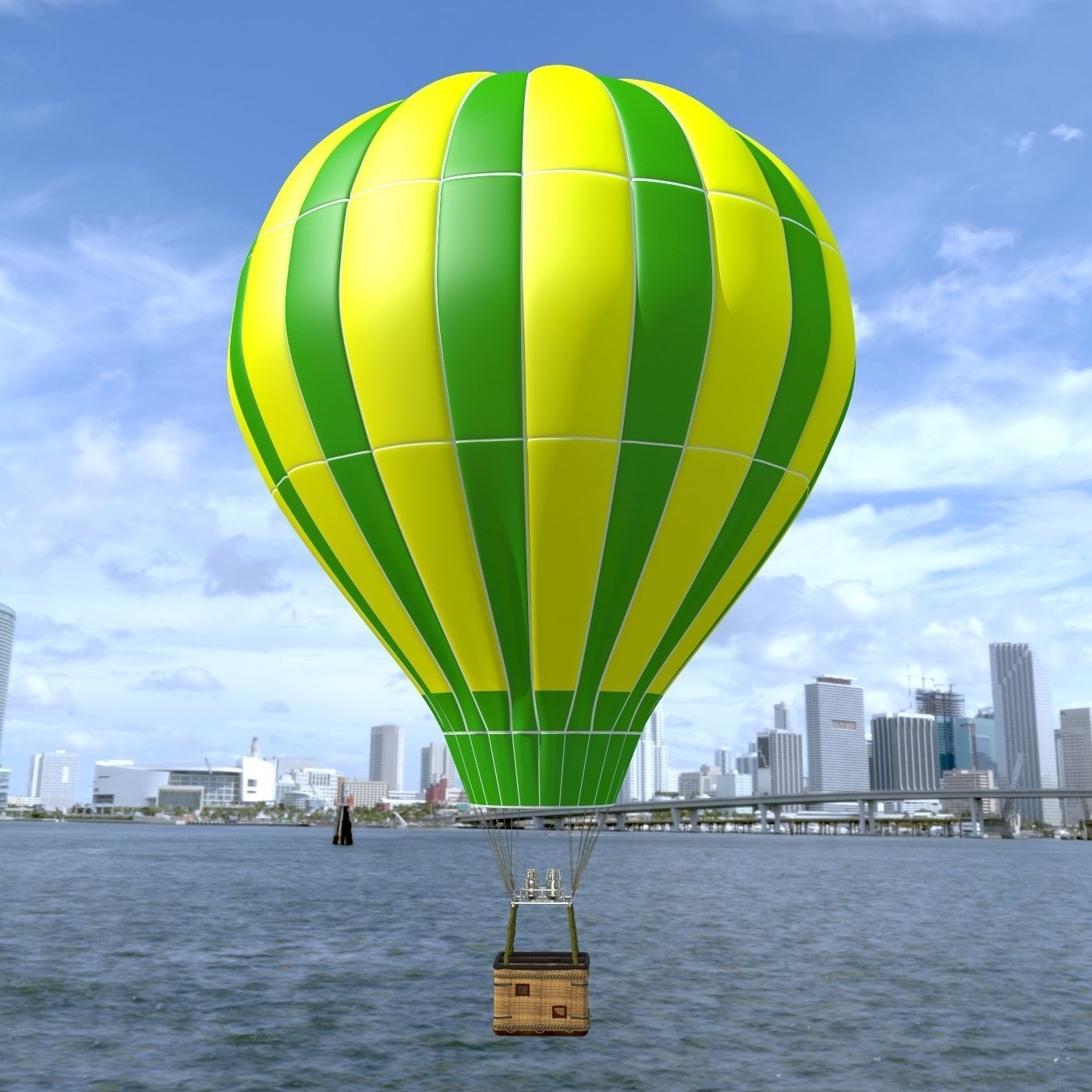 Balloon Air hot 3D model_3