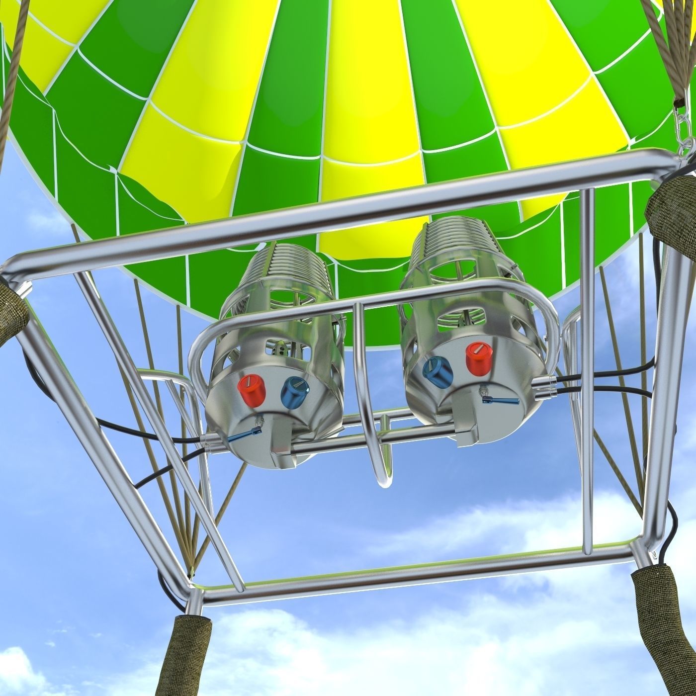 Balloon Air hot 3D model_4