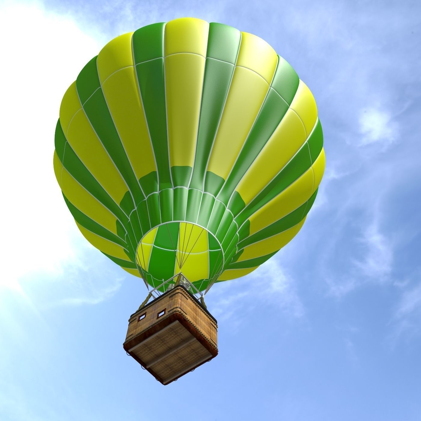Balloon Air hot 3D model_2