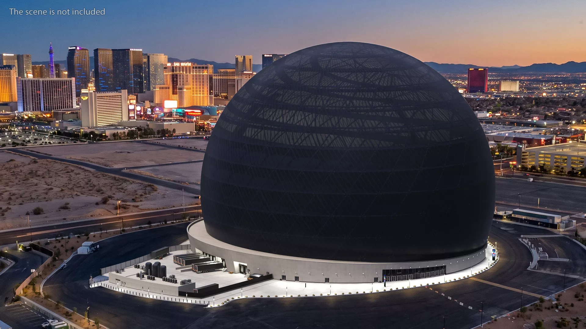 Las Vegas Sphere Display Off 3D model