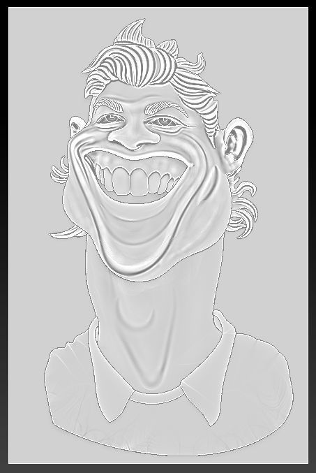 Cristiano Ronaldo - stl OBJ and ZTL for CNC Free 3D print model_2