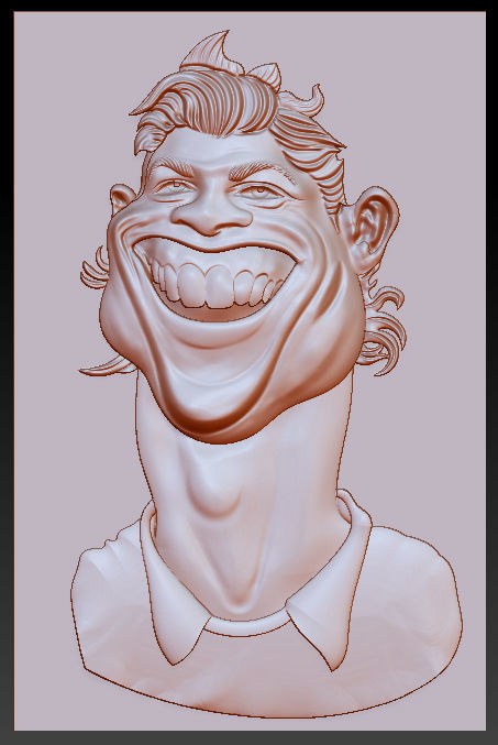 Cristiano Ronaldo - stl OBJ and ZTL for CNC Free 3D print model_4