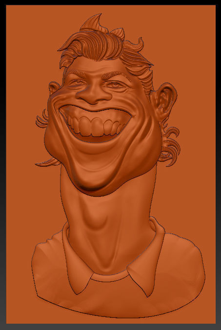 Cristiano Ronaldo - stl OBJ and ZTL for CNC Free 3D print model_1