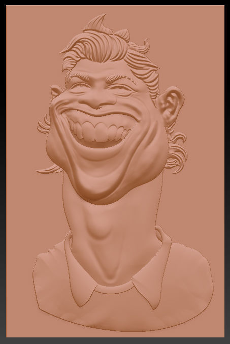 Cristiano Ronaldo - stl OBJ and ZTL for CNC Free 3D print model_6