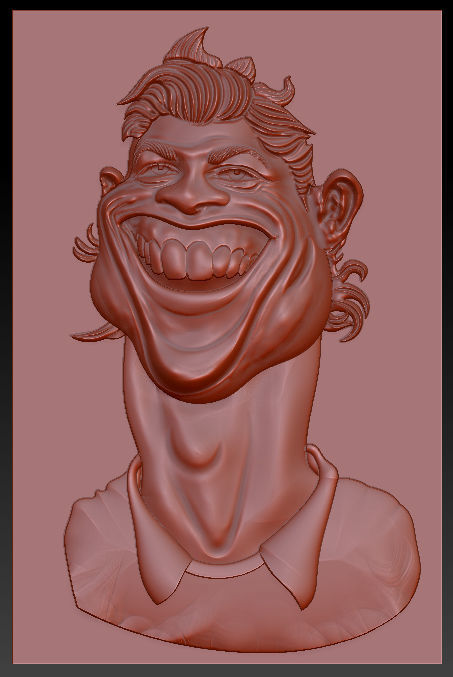 Cristiano Ronaldo - stl OBJ and ZTL for CNC Free 3D print model_12