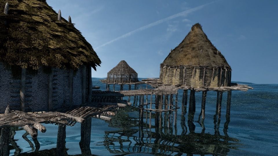 Prehistoric Settlement - Neolithic Crannog 3D model