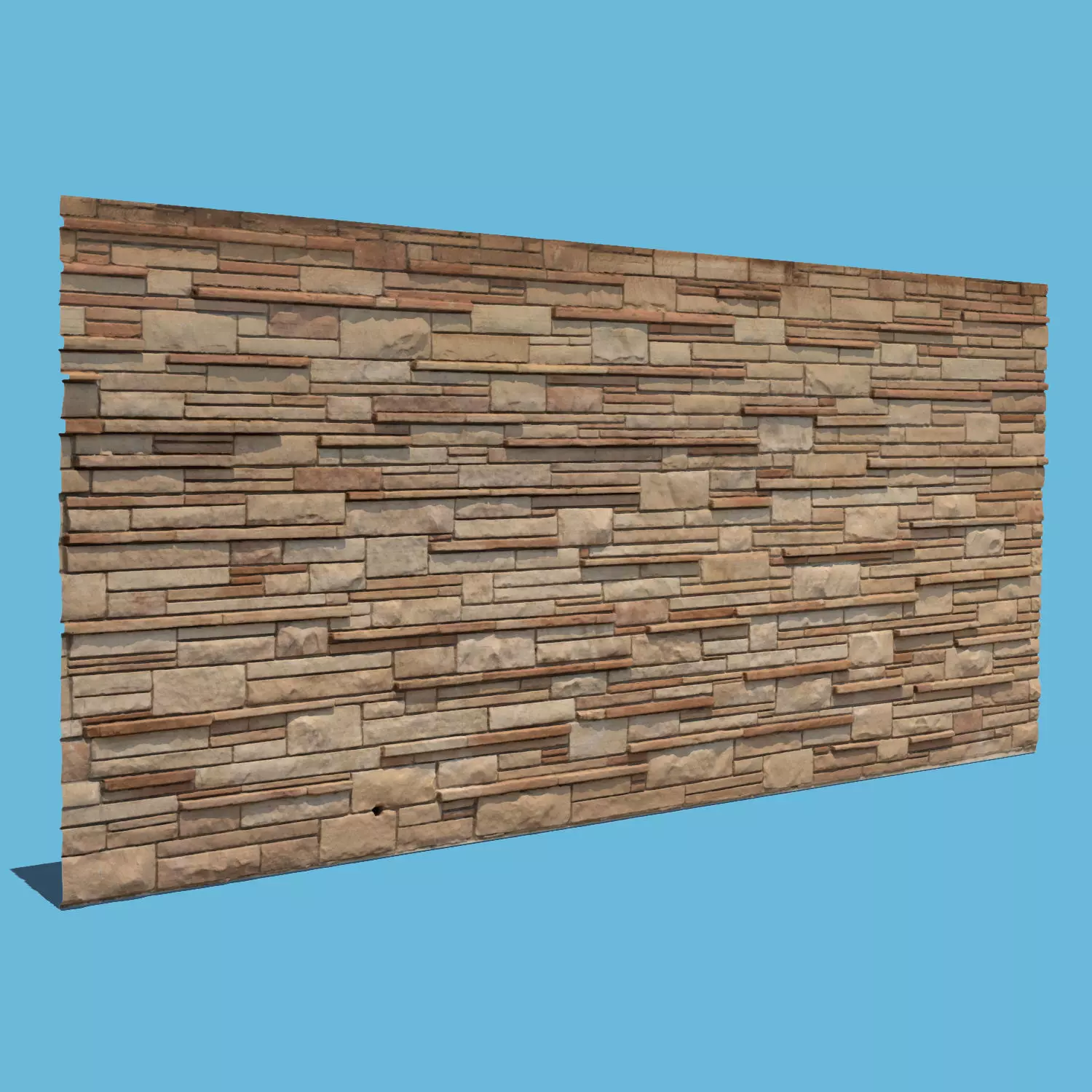 New Brick Wall 3D model_0