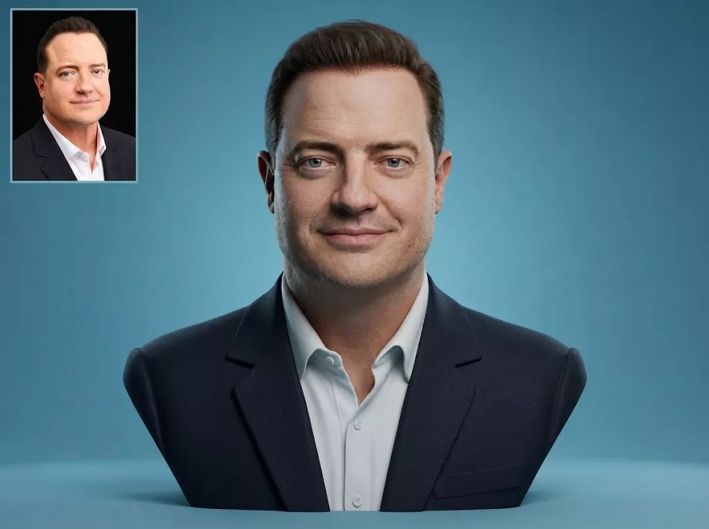 Brendan Fraser Suit Bust 3D Printable 3D print model