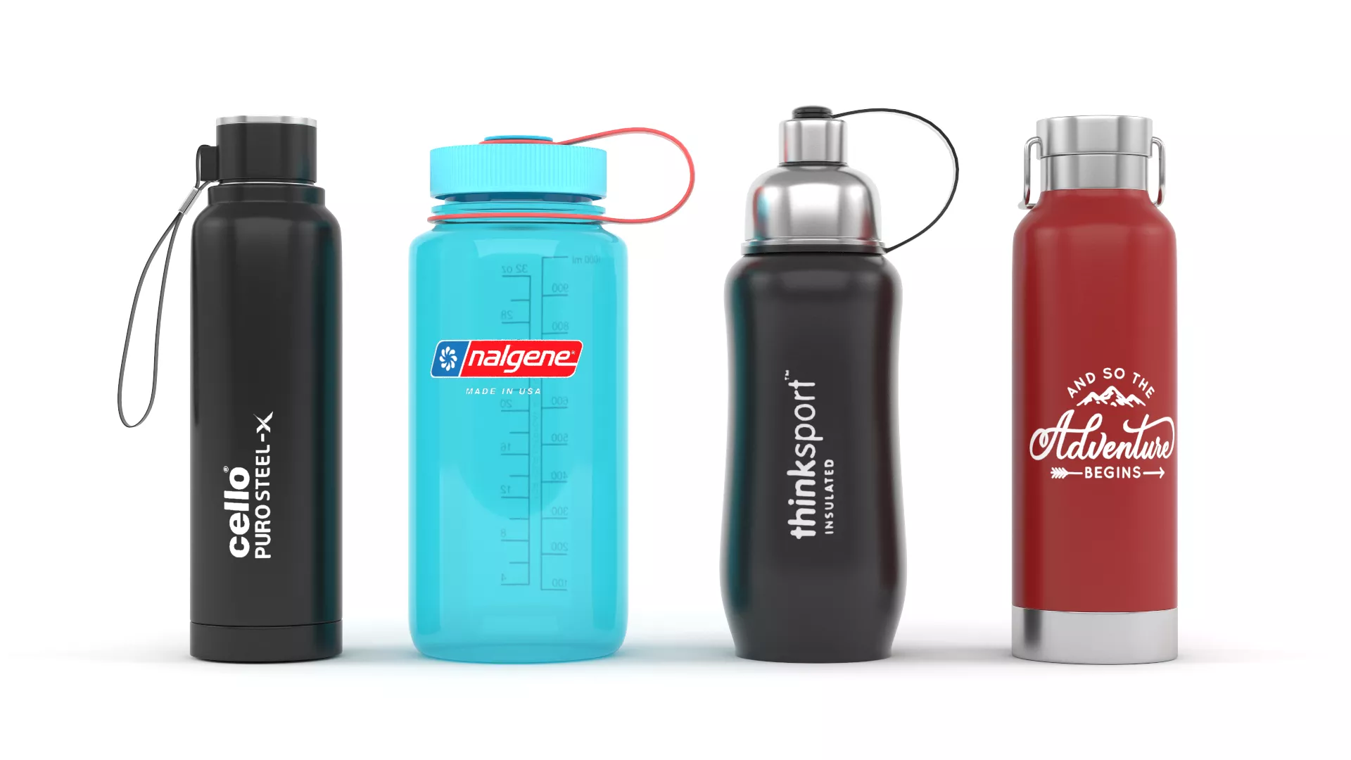Water Bottle Collection 3D model