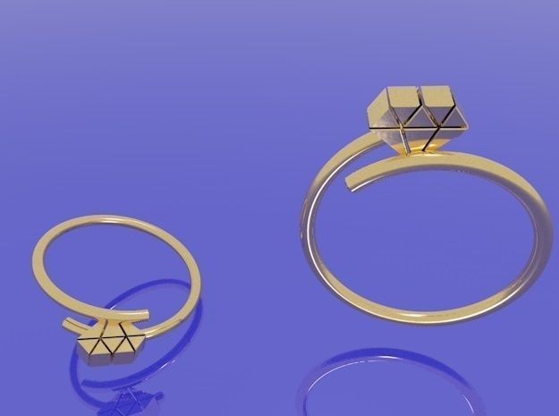 Wedding Ring 3D print model_2