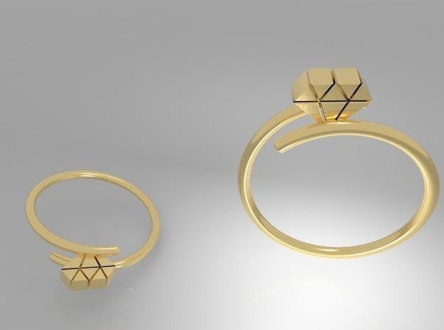 Wedding Ring 3D print model_1