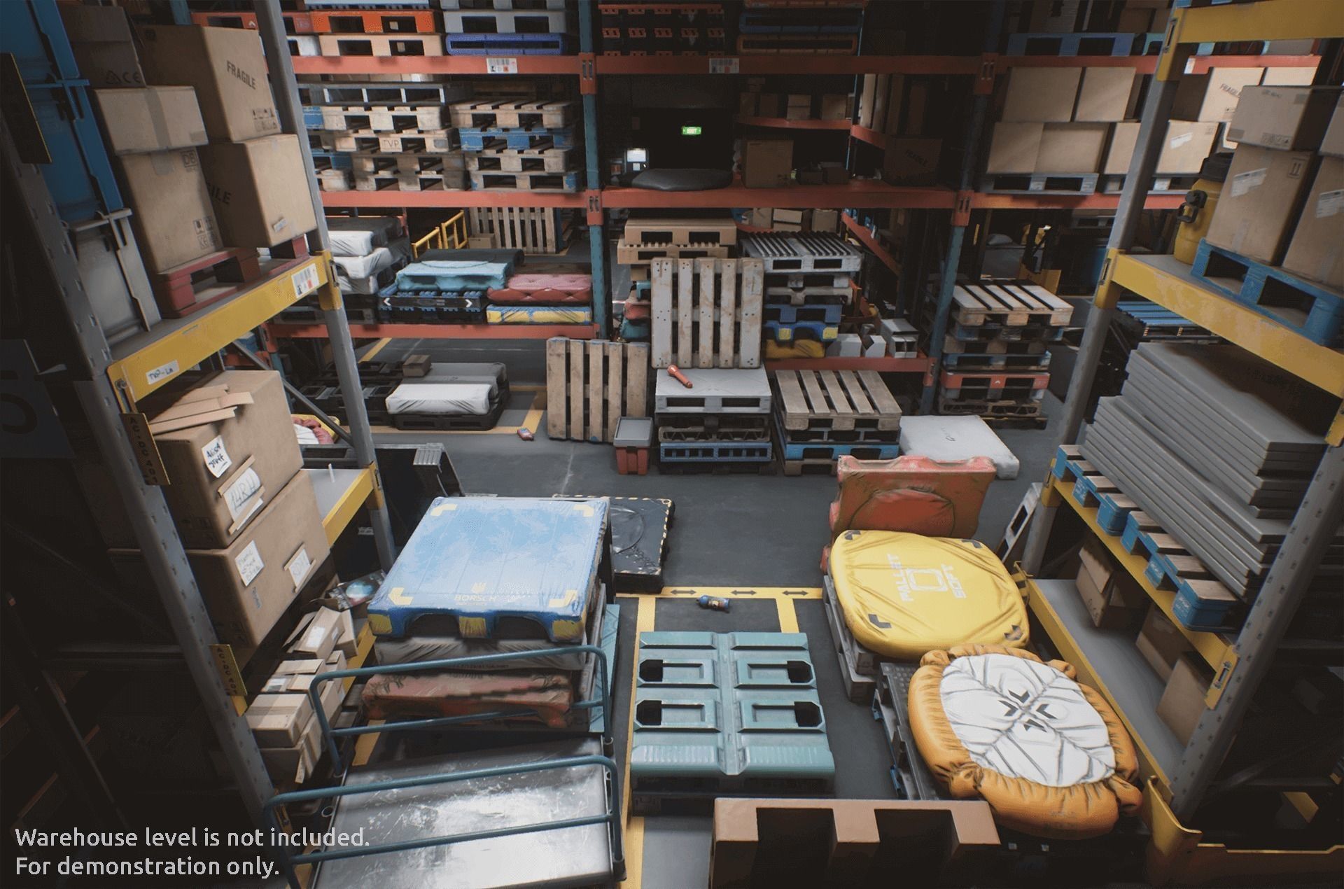 Warehouse Pallets Collection - Unreal Engine Asset Pack Low-poly 3D model_18