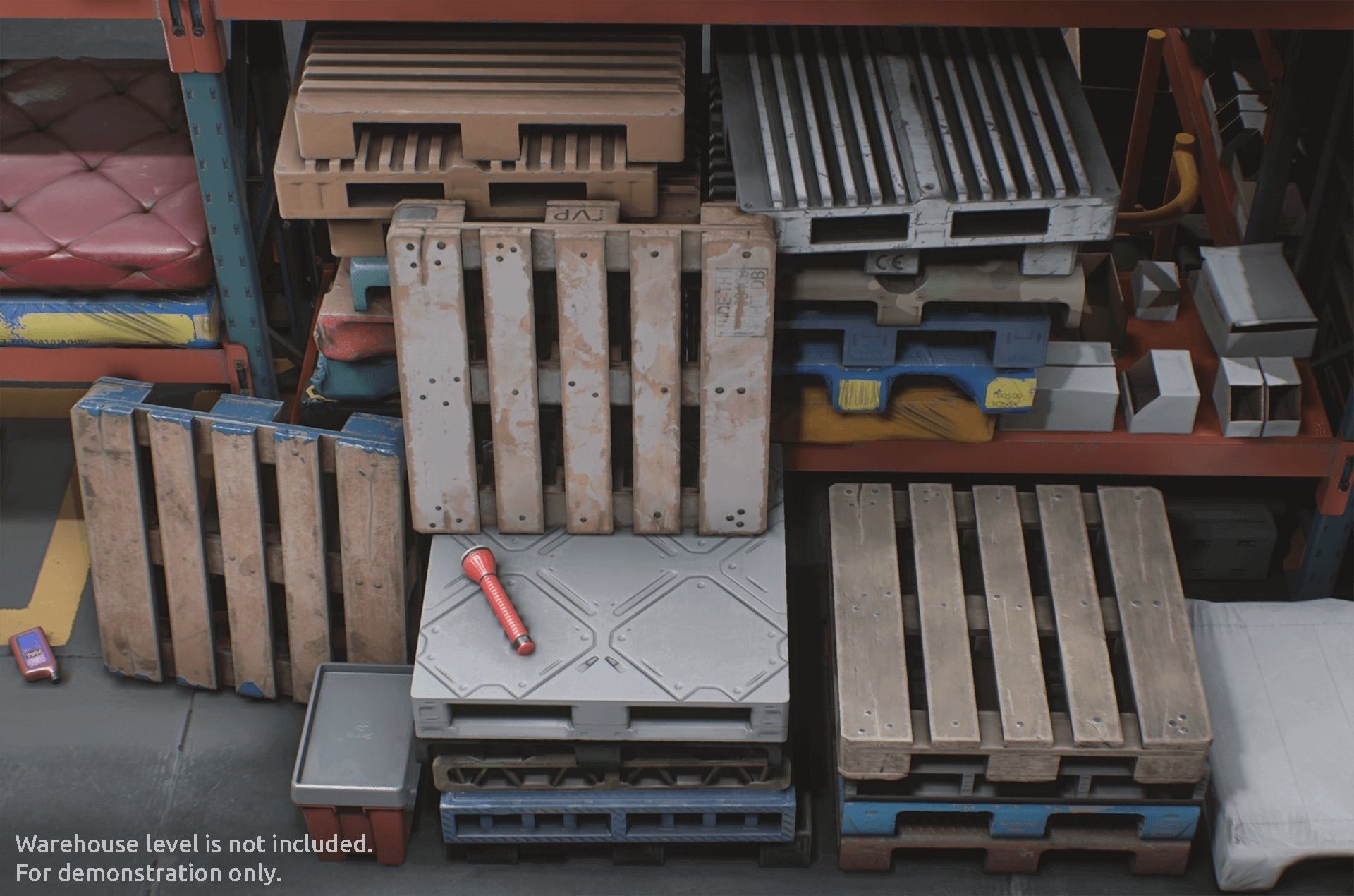 Warehouse Pallets Collection - Unreal Engine Asset Pack Low-poly 3D model_14