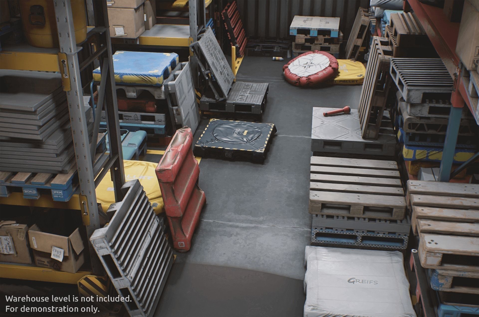 Warehouse Pallets Collection - Unreal Engine Asset Pack Low-poly 3D model_16