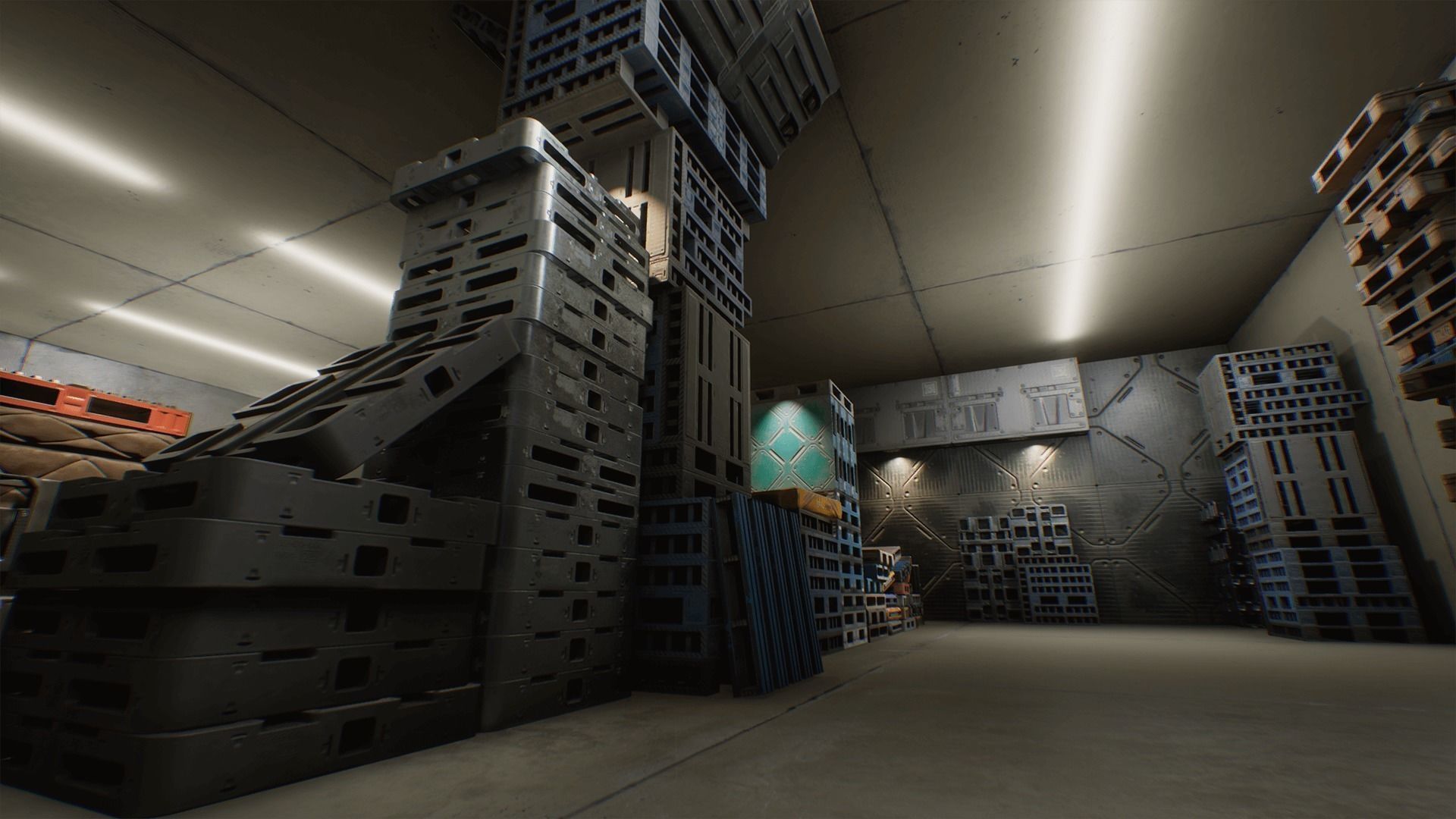 Warehouse Pallets Collection - Unreal Engine Asset Pack Low-poly 3D model_8