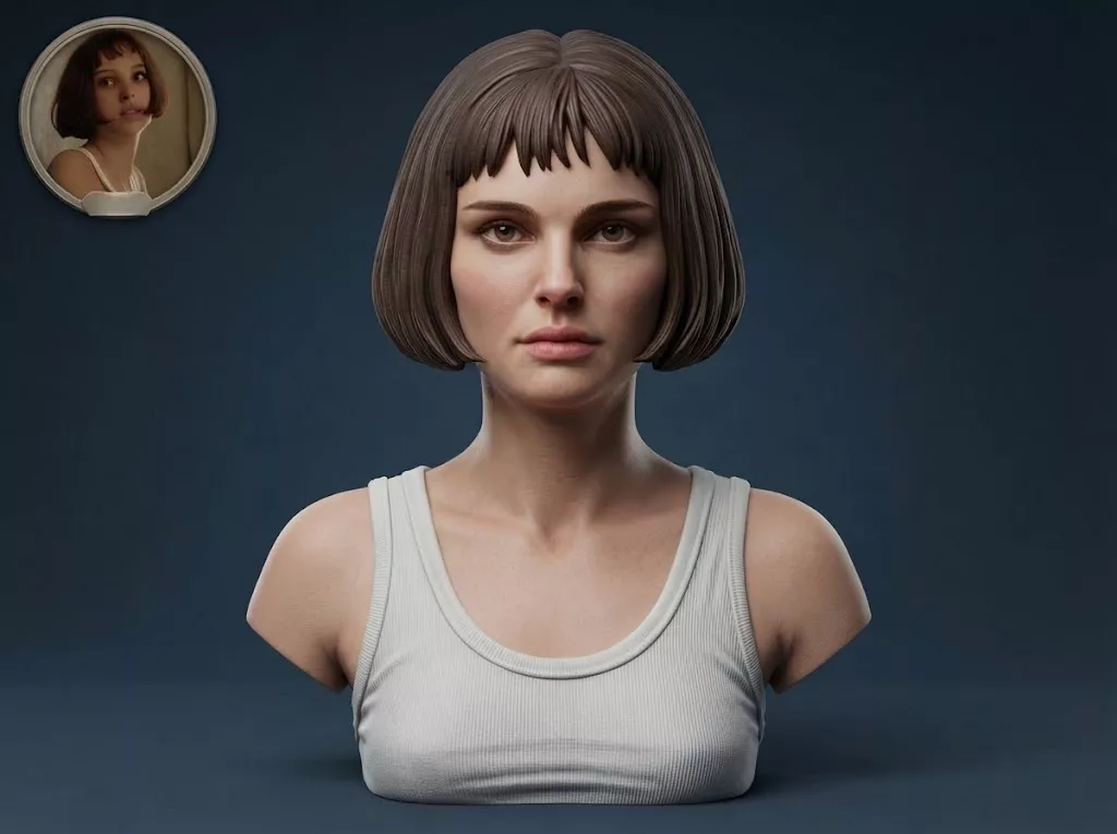 Mathilda Lando Bust 3D Printable 3D print model