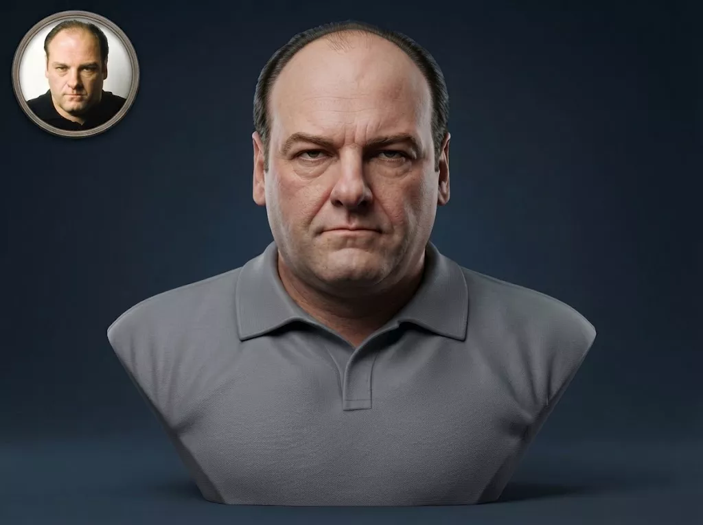 Tony Soprano Bust 3D Printable 3D print model