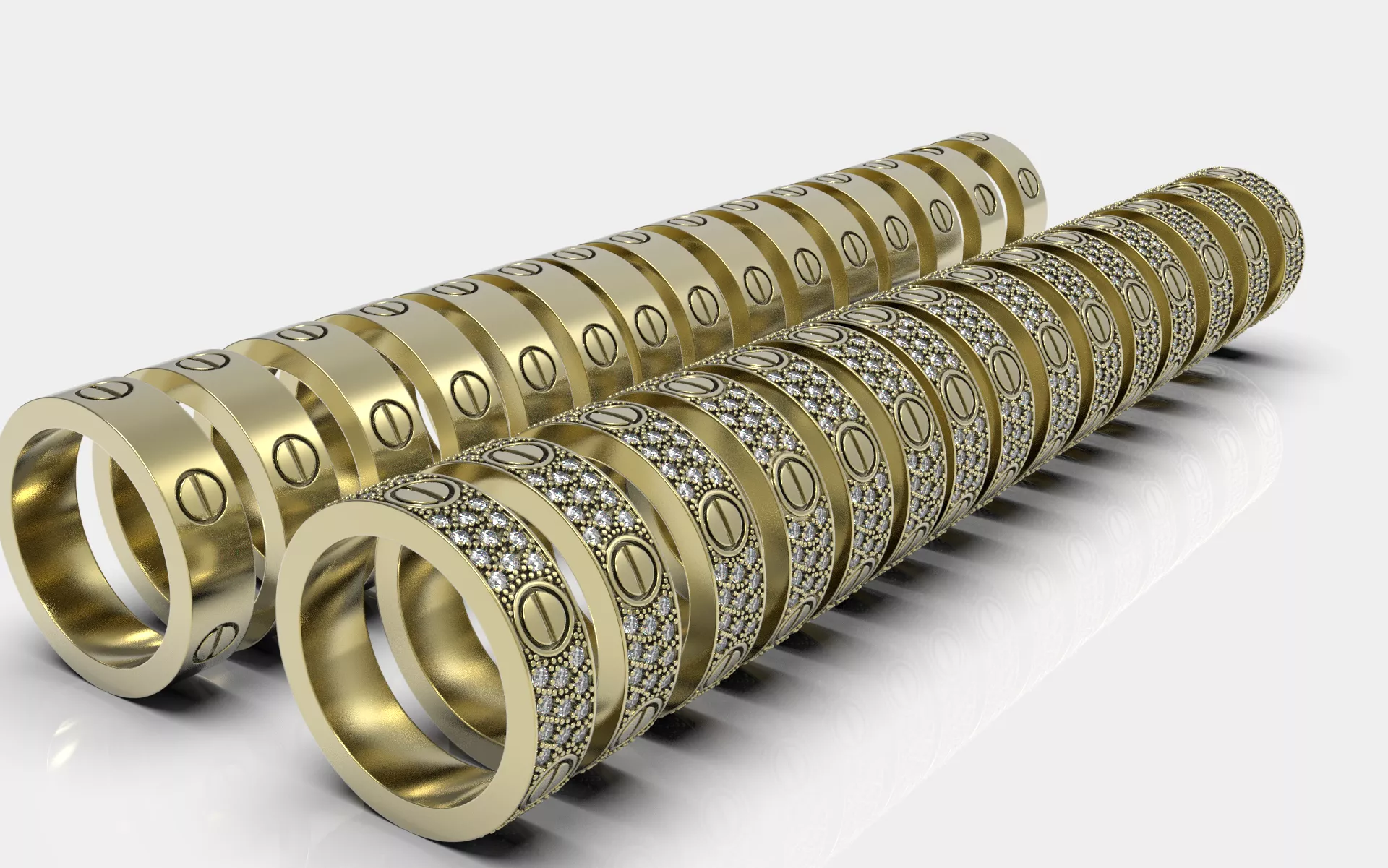 Cartier love ring 3D print model