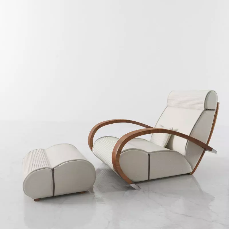 armchair 47 am142 3D model_0