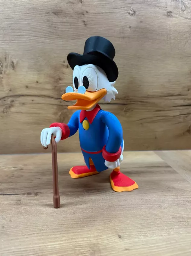 Scrooge McDuck Multi-Part Figurine 3D print model