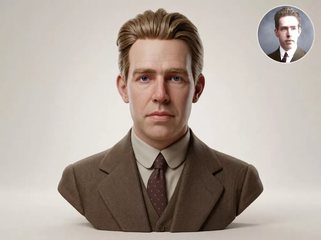 Niels Bohr 3D Printable Bust 3D print model