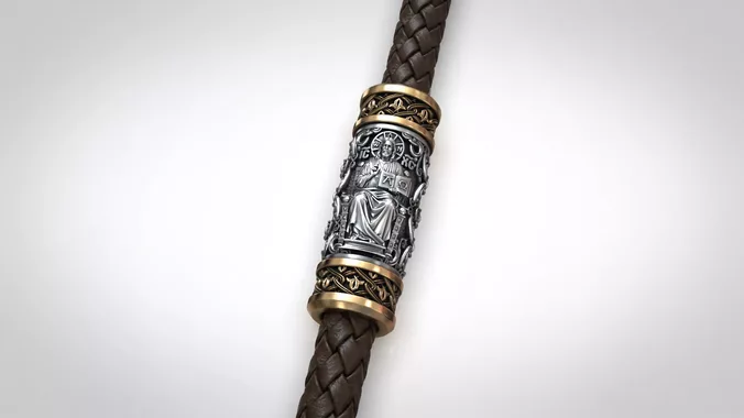 Jesus Christ Pantocrator Orthodox Byzantine Bracelet Bead 
