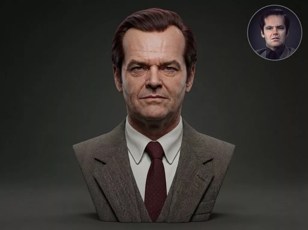 Jack Nicholson 3D Printable Bust 3D print model