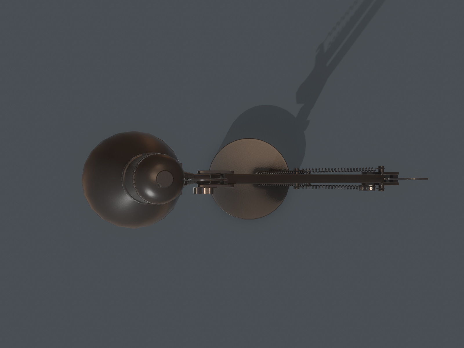 Table lamp Low-poly 3D model_2