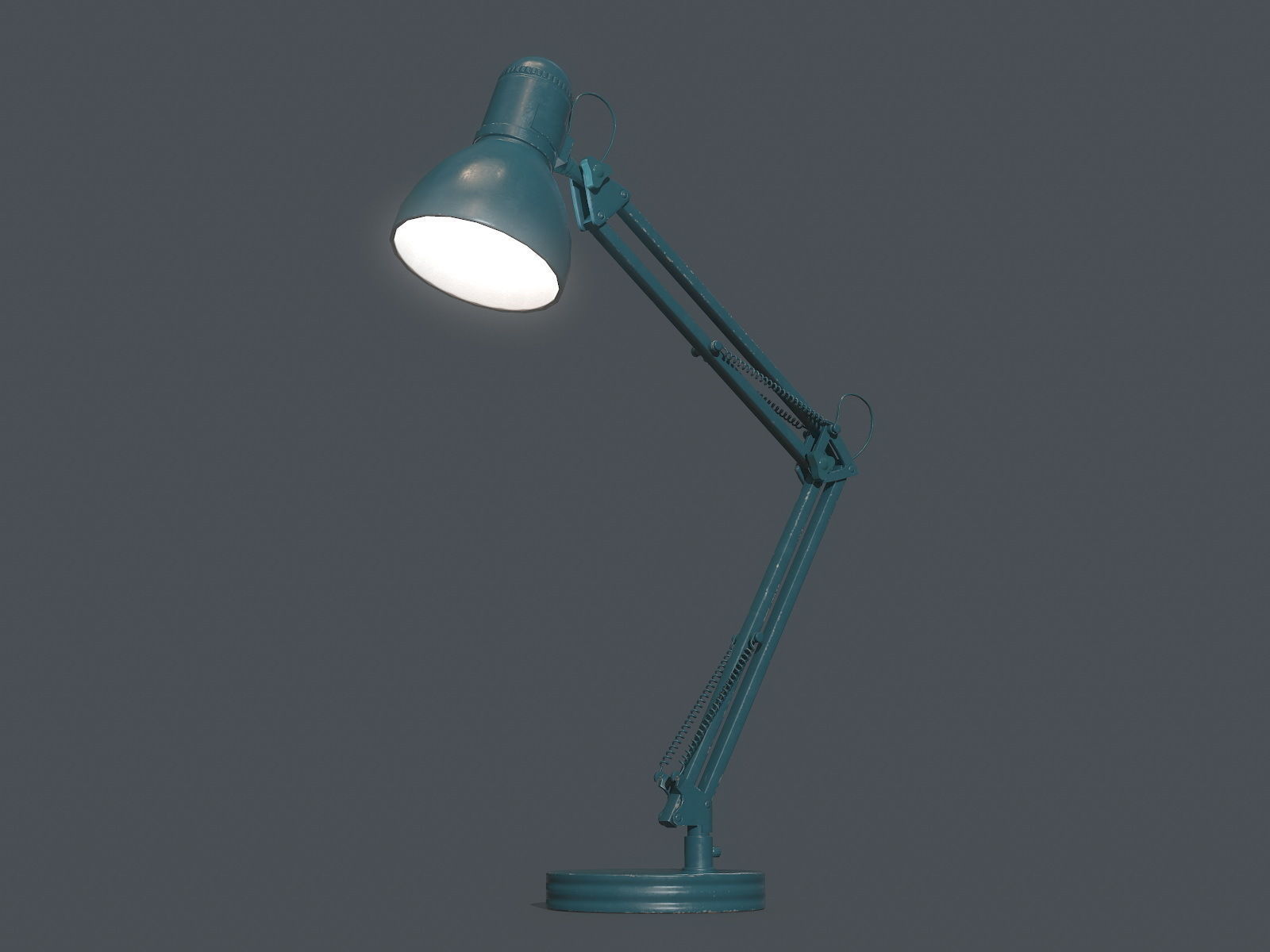 Table lamp Low-poly 3D model_7
