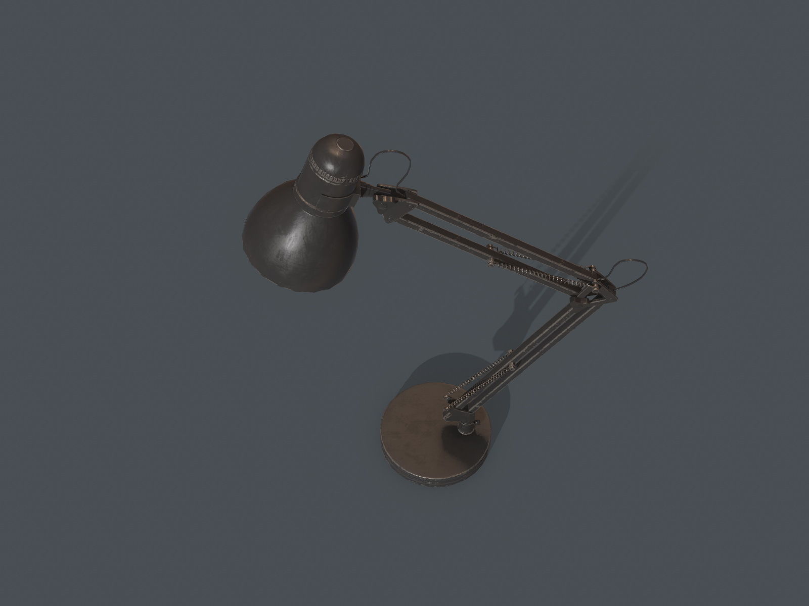 Table lamp Low-poly 3D model_10